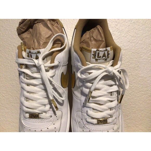 Men\'s‎ Nike Air Force 1 Low LA Sz 12 Los Angeles Lakers 2007 All Star 315122-180
